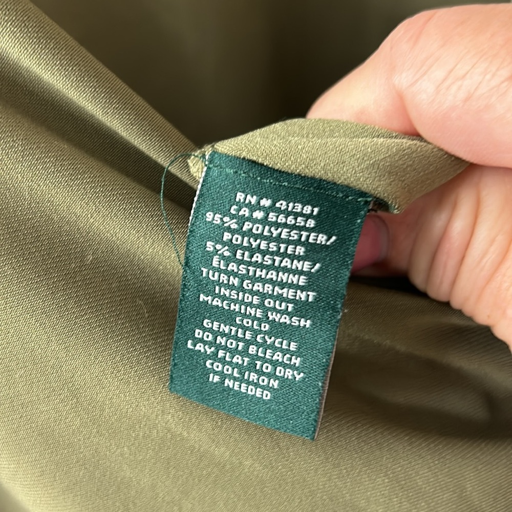 RALPH LAUREN Women’s Olive Green Pocketed Scoop Neck Jumpsuit - Size XS - Picture 7 of 8